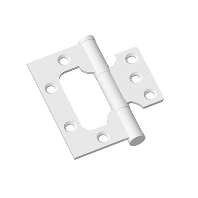 Петля без врезки стальная 2ВВ 75*63*2,5 (универс.) Белый 5029