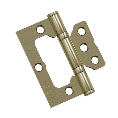 Петля без врезки стальная Bravo F-4-2BB 75*64*2,5 (универс.) AB Бронза 5421