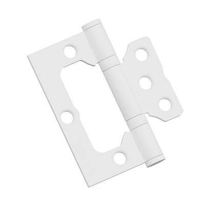 Петля без врезки стальная Bravo F-4-2BB 75*64*2,5 (универс.) W Белый 5423