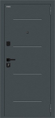 Техно/SBlack Старк антрацит/White Silk 6196