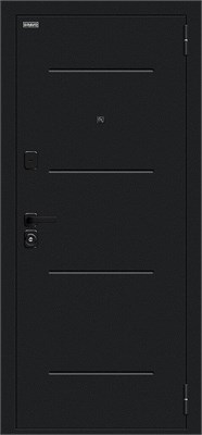 Техно/SBlack Букле черное/White Silk 6200