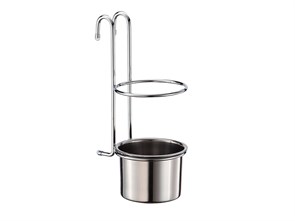 Стакан навесной для столовых приборов Хром 22714