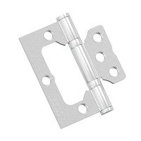 Петля без врезки стальная Bravo F-4-2BB 75*64*2,5 (универс.) SC МатХром 5082