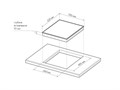 Индукционная варочная поверхность EVI 640F BL Черный 24647
